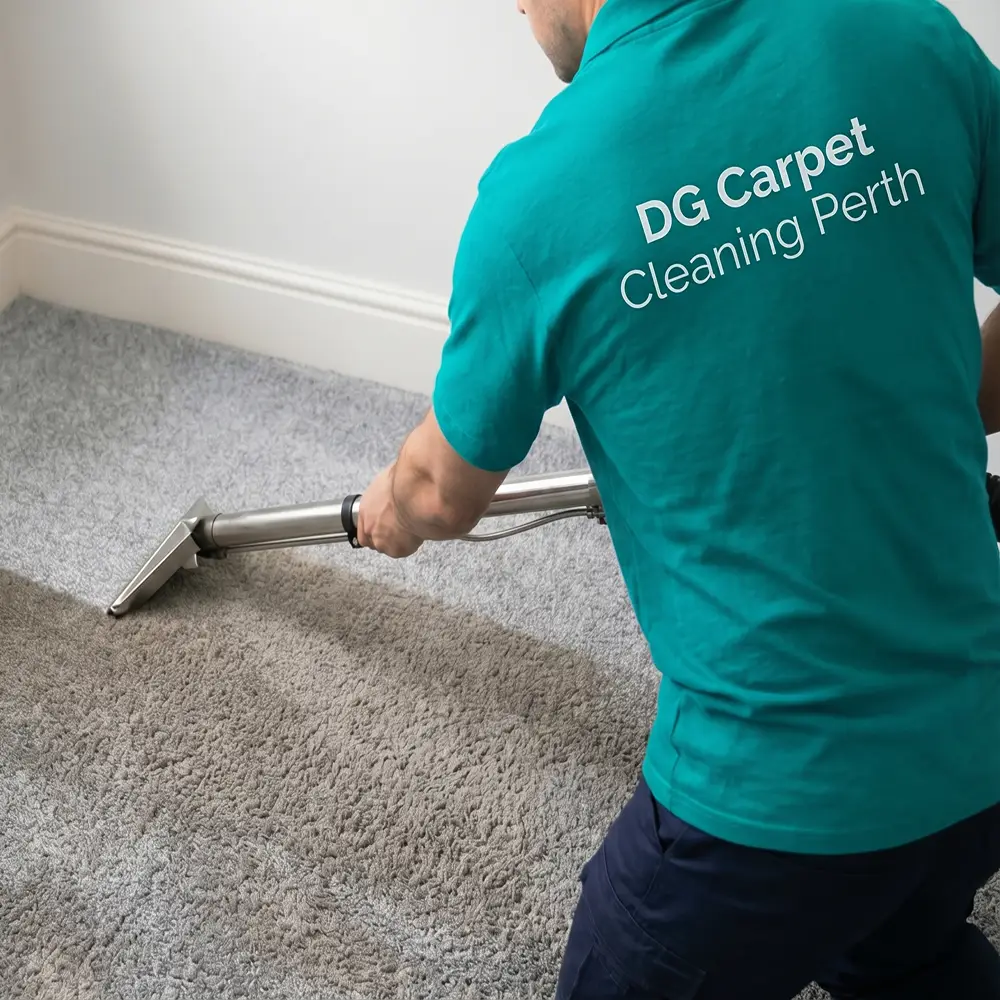 DG Carpet Cleaning Perth technician cleaning residential carpet | Perth Carpet Cleaning