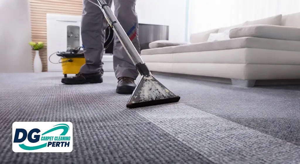 Professional carpet steam cleaning in a Perth home