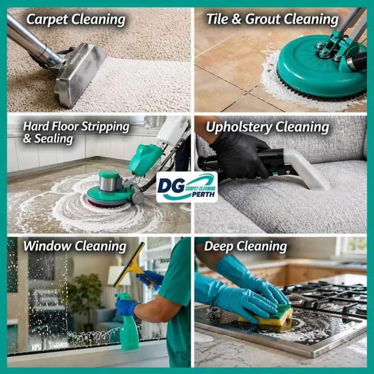 Image Show casing Carpet Cleaning perth | Window Cleaning Perth | Upholstery Cleaning Perth | Tile & Grout Cleaning Perth | Deep Cleaning Perth | Hard Floor Stripping & Sealing Services Perth